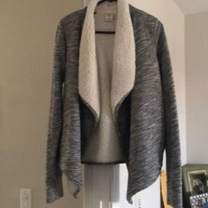 A&F Sherpa lined cardigan